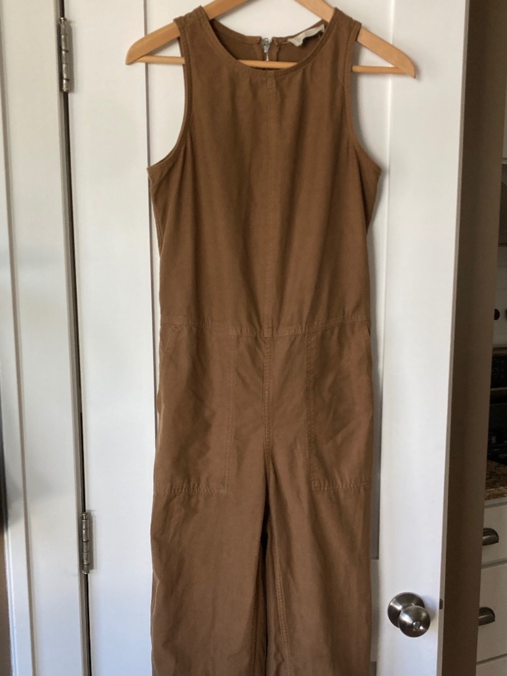 Everlane Fatigue Organic Cotton Barrel Leg Jumpsuit - Brown